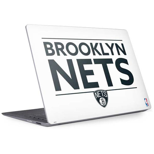 NBA Brooklyn Nets Standard - White Surface Laptop 2 Skin